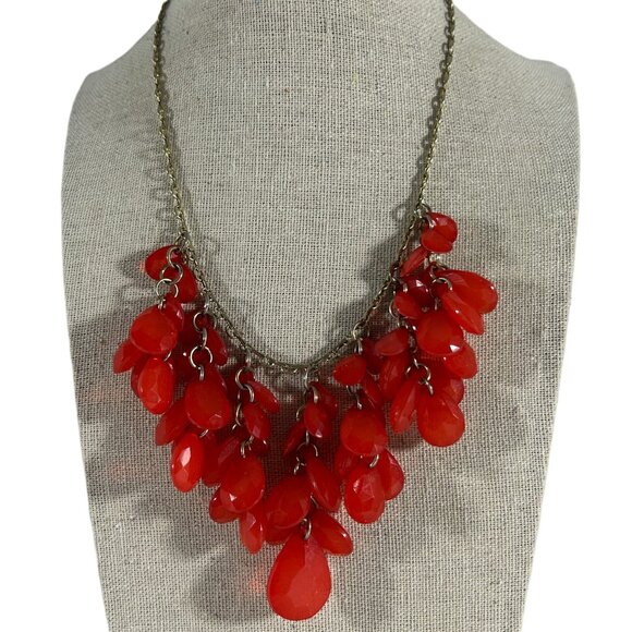 Lot 10 Beaded Necklaces Colorful Costume Jewelry Bib Style Multicolor Chunky - Picture 15 of 16